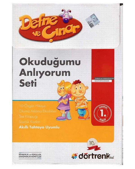 Defne ve Çınar Okuduğumu Anlıyorum Seti Dörtrenk Yayınları