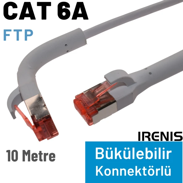 IRENIS 10 Metre CAT6A U/FTP 90 Derece Bükülebilir Kablo - Resim 2