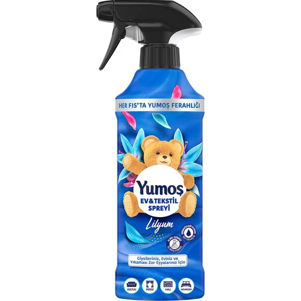 Yumoş Ev ve Tekstil Spreyi Lilyum Yıkanması Zor Eşyalar İçin 450 ml - 2