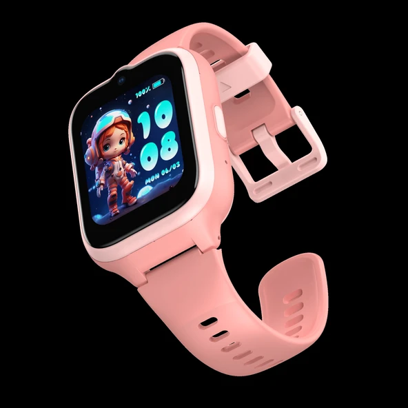 Buff Kids Watch Play 4.5G Sim Kartlı Akıllı Çocuk Saati - Pembe - 5