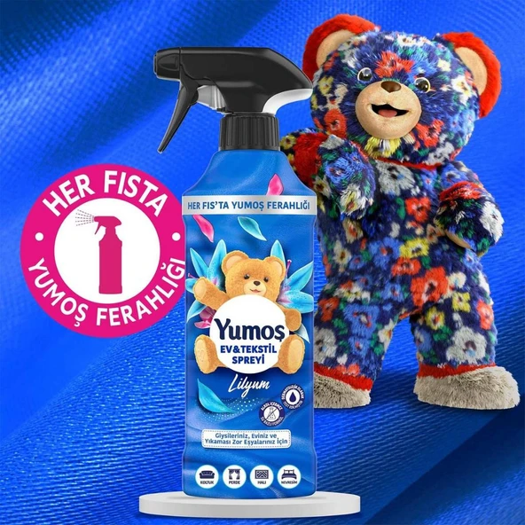 Yumoş Ev ve Tekstil Spreyi Lilyum Yıkanması Zor Eşyalar İçin 450 ml - 6