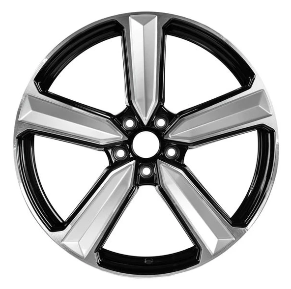 EMR-S1027-02 9.0x20" -5x112 ET35 66.45 Deep Black Silver Diamond Jant (4 Adet) ürün görseli