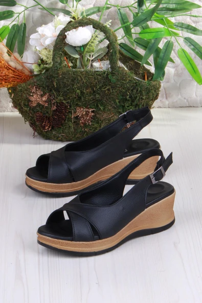 Fort 06 Ceyn Anatomik Rahat Hafif Dolgu Topuk Kadın Sandalet - Resim 5