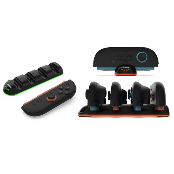 Nintendo Switch 2 Joy-Con 4'lü Şarj İstasyonu Led Göstergeli DOBE-TNS31114 ürün görseli