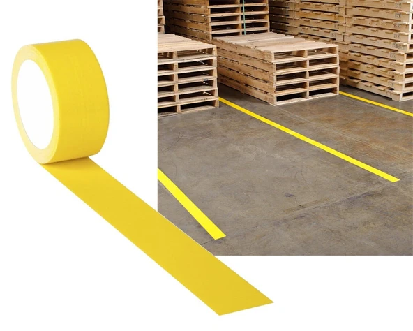 Yer İşaretleme Bandı Sarı 50x30 mt-3 ADET - Resim 3