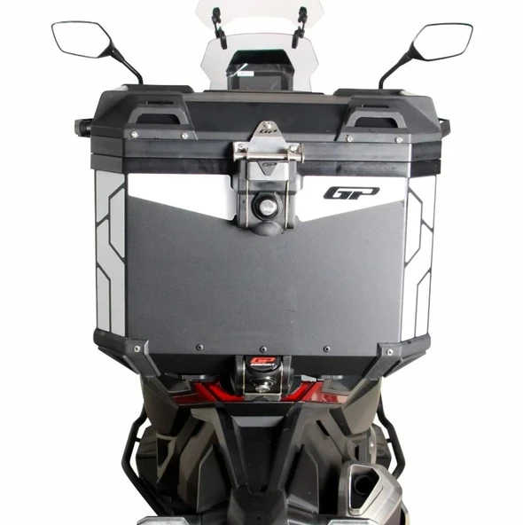 GP KOMPOZİT UNİVERSAL 37 LT ALÜMİNYUM SİYAH MOTOSİKLET ÇANTASI - 2