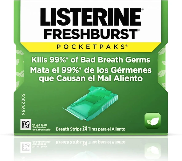 Listerine Damak Strip Fresh Burst  24 Yaprak