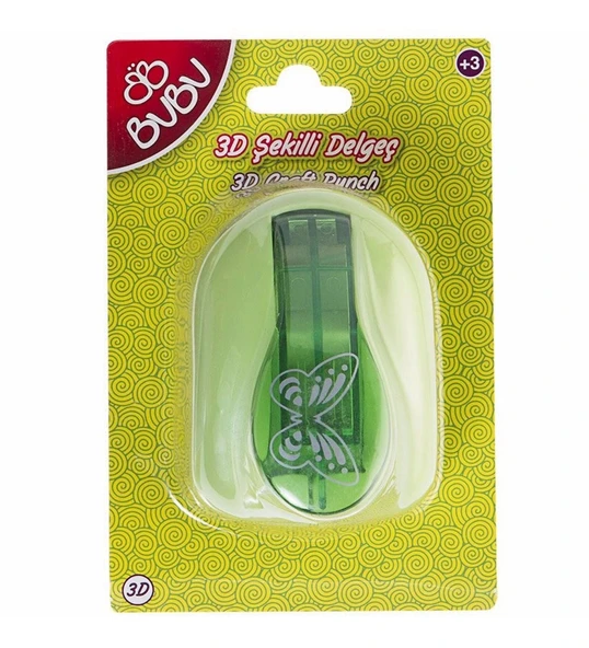 Bu-Bu 3D Kelebek Şekilli Delgeç Kod:Bubu-De0017