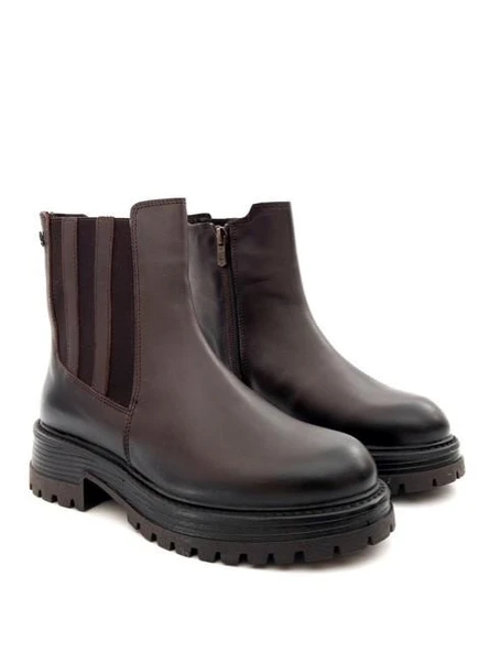 Venüs 2554651K Kadın Hakiki Deri Fermuarlı Chelsea Bot - 7