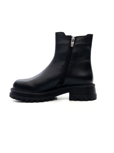 Venüs 2554651K Kadın Hakiki Deri Fermuarlı Chelsea Bot - 4