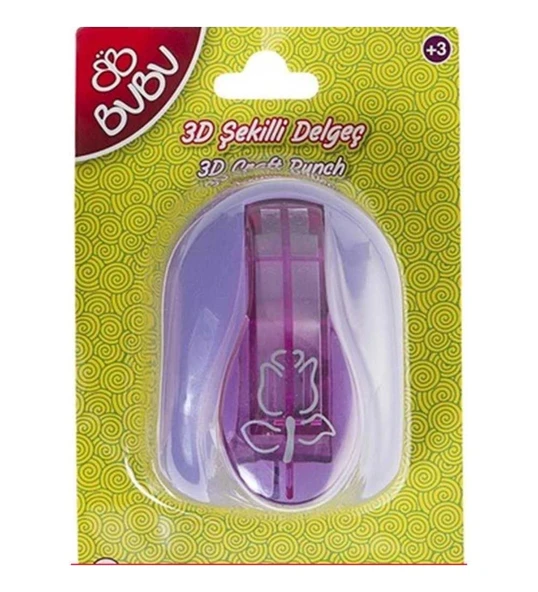 Bu-Bu 3D Gül Şekilli Delgeç Kod:Bubu-De0020