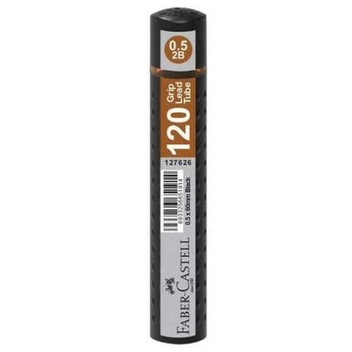 Faber Grip Min 0.5 2B 60Mm, 120'Li Siyah Tüp 5090127626000