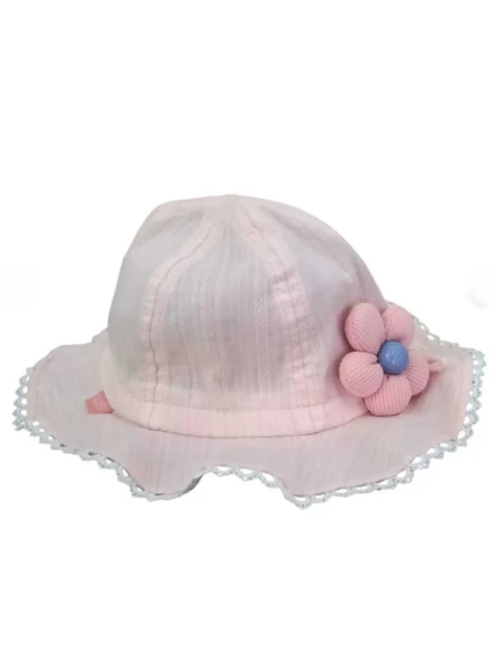 Kitti Kız Bebek Çocuk Aksesuarlı Yazlık Fötr Şapka (1-3 Yaş) - Resim 3