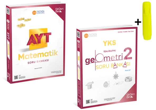 ÜçDörtBeş Yayınları AYT Matematik Geometri Soru Bankası Seti Yeni ürün görseli