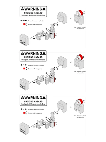 Minecraft Temalı İskelet Mini Figür 7cm Kendin Yap Oyuncak Kit Anahtarlık ve Dekor Ürünü - 4
