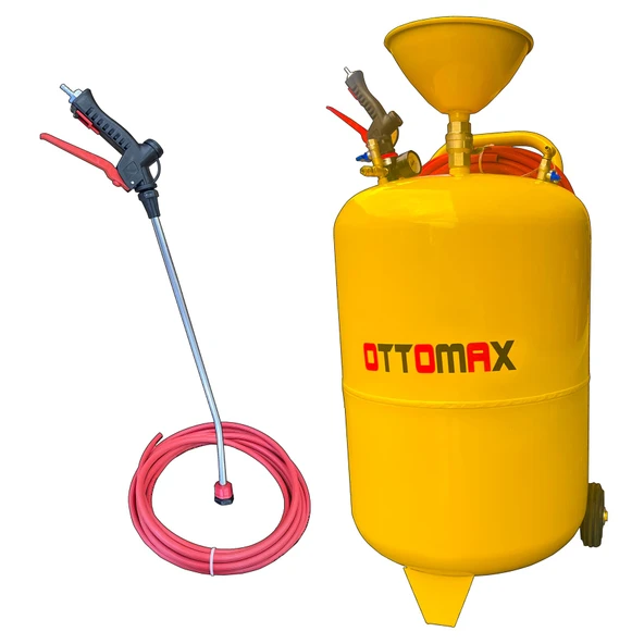 Ottomax OTX100 Havalı Köpük Tankı 100 Litre Köpük Püskürtme 8 Metre Hortumlu - 3