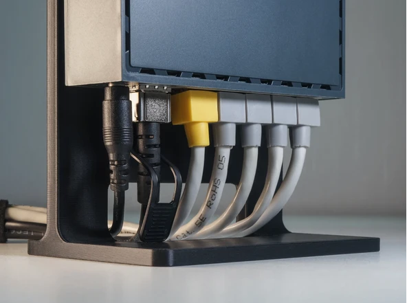 MikroTik uyumlu hEX Router Standı B Tipi 22mm  Masa Üstü Ağ Cihazı Ayaklık  Router Destek Ayağı - 4