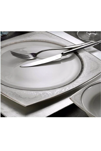 ARYILDIZ Bone Square 60 Parça 12 Kişilik Yemek Takımı - 31016