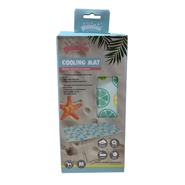 Pawise Çiçek Desenli Köpek Serinletici Soğutucu Mat M 50x40Cm