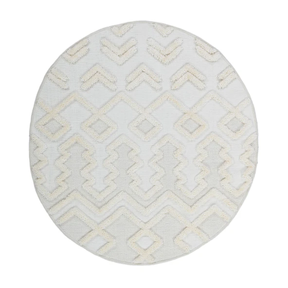 Madu Yumuşak Yuvarlak Krem Halı – Çocuk Odası, Oturma Odası, Salon, Mutfak ve Antre Halısı - 2