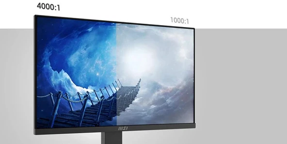 MSI 23.8" PRO MP2412 1920x1080 (FHD) FLAT VA 100HZ ANTI-GLARE MONITOR - Resim 9