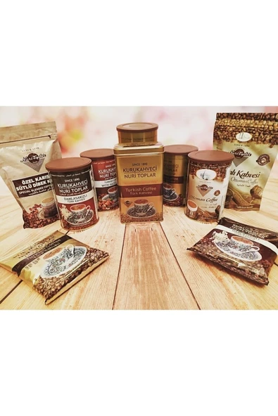 Nuri Toplar Damla Sakızlı Türk Kahvesi Teneke 250gr - 4
