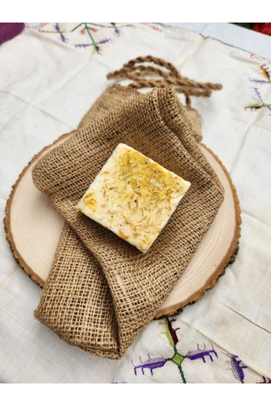 Safran Sabunu El Yapımı %100 Organik Doğal Sabun 125 Gram - Resim 3