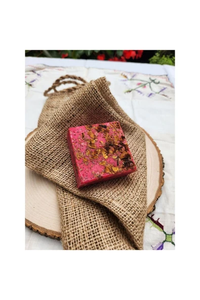Gül Sabunu El Yapımı %100 Organik Doğal Sabun 125 Gram - Resim 2