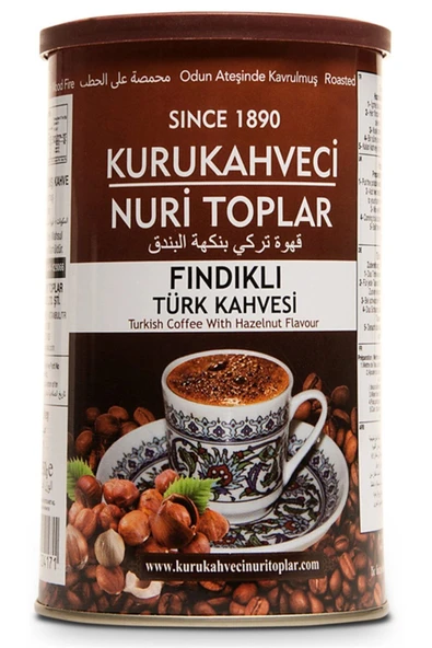Türk Kahvesi Fındıklı 250 Gr Teneke Kutu ürün görseli