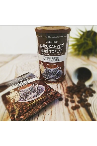Nuri Toplar Damla Sakızlı Türk Kahvesi Teneke 250gr - 3