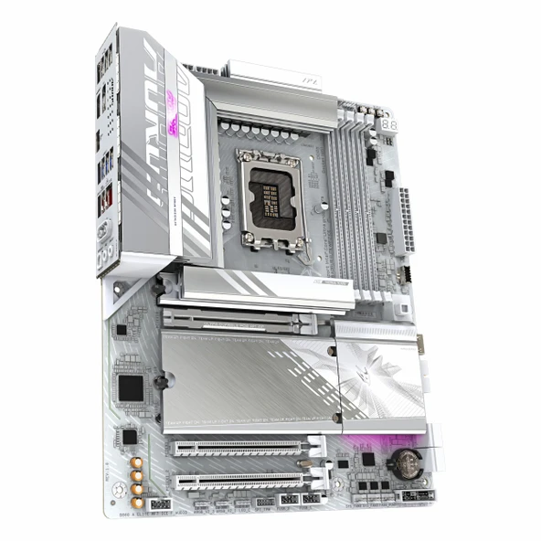 Gigabyte B860 Aorus Elite WiFi7 Ice DDR5 (9200MHz)OC M.2 HDMI/DP/USB-C PCIe 5.0 1851P ATX Anakart - Resim 3