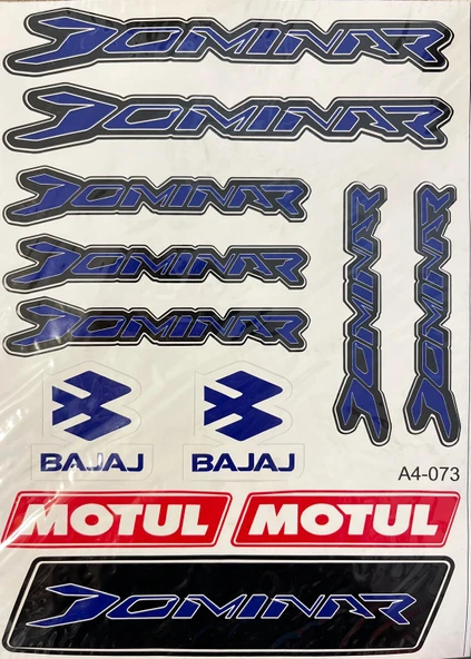 A4 Motosiklet Stickerları – Kendinden Yapışkanlı Dekoratif Etiket Seti - 9