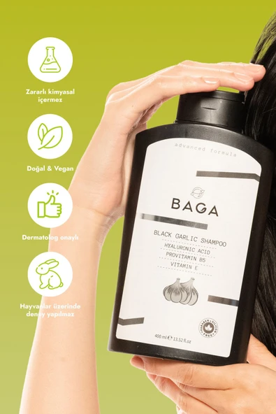 Siyah Sarımsak Özlü Şampuan 400 Ml - 4