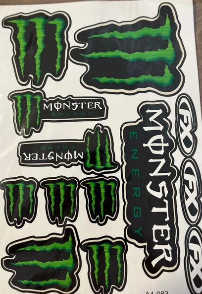 A4 Motosiklet Stickerları – Kendinden Yapışkanlı Dekoratif Etiket Seti - 8