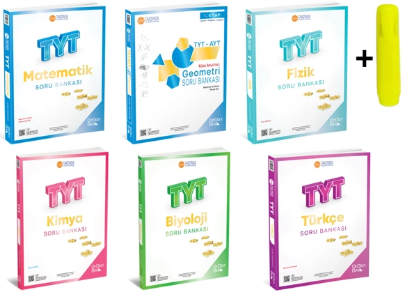 ÜçDörtBeş Yayınları TYT Tüm Dersler Soru Bankası Seti 6 Kitap Yeni ürün görseli