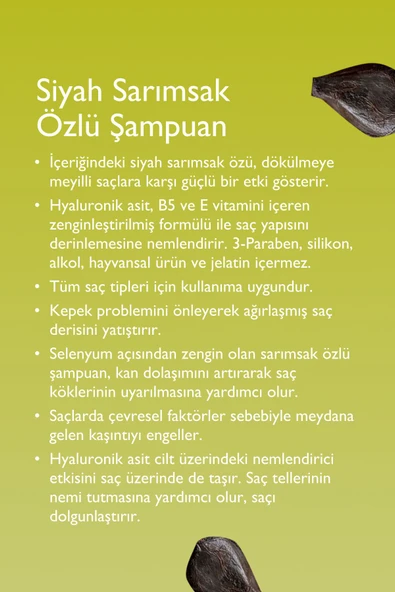 Siyah Sarımsak Özlü Şampuan 400 Ml - 3