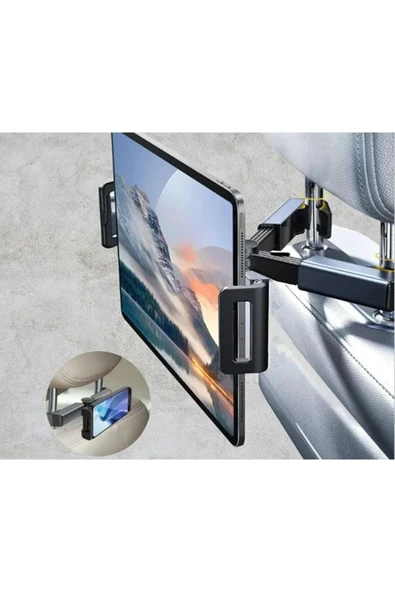 Araba Koltuk Arkası Tablet Telefon Tutucu Araç  İçi Tablet Telefon Tutacağı Telefon Araç İçi Tutacak - 8