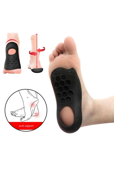 Ortopedik Tabanlık-içe Basma Ve Düz Taban Için Ayakkabı Tabanlık Düz Taban Düzeltici Topuk Yastık - 5