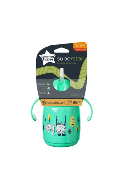 tommee tippee Superstar Kolay Içim Pipetli Alıştırma Bardağı Yeşil 300 Ml - 3