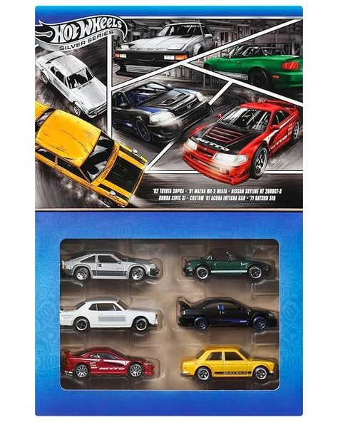 Hot Wheels Japon Temalı 6lı Araba Seti JBY77 - 1