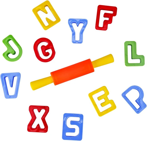 Brons Oyun Hamuru Harfli Kalıp Seti BR-473 ürün görseli