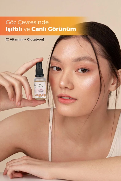 EyeShine Torbalanma Karşıtı Göz Çevresi Serum 30 ml - C Vitamini, Glutatyon ve Hyaluronik Asit İçeren Cilt Serumu - 2