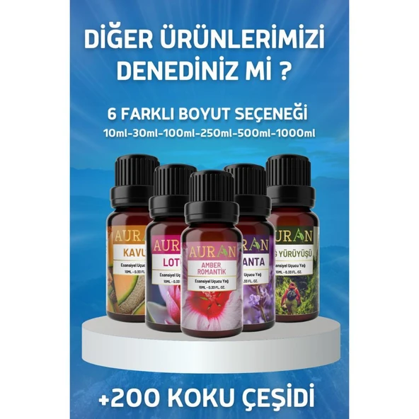 Auran Okyanus Esansiyel Uçucu Koku Yağı Buhurdanlık Yağı Difüzör Esansı Hobi Esans Ortam Oda Kokusu 10ml - 8