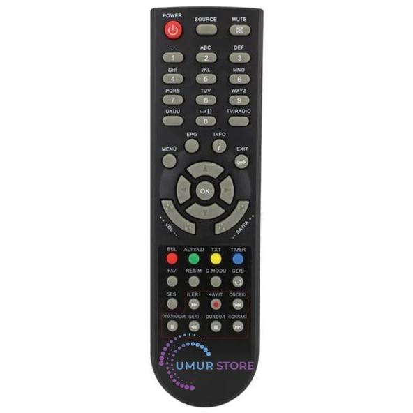 Hiremco Zapper HD Mini HD Uydu Alıcı Kumandası ürün görseli 1