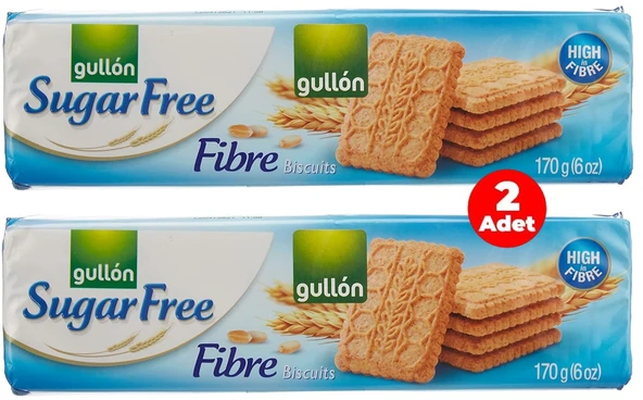 Gullon Lifli Şekersiz Bisküvi 170 gr (2 Adet) - 1