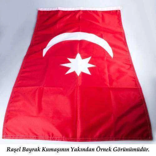 Göğe Bakan Gazi Mustafa Kemal Atatürk İmzalı Portre - Sivil Türk Bayrağı Poster - Bayrak 100x150 cm - Resim 6