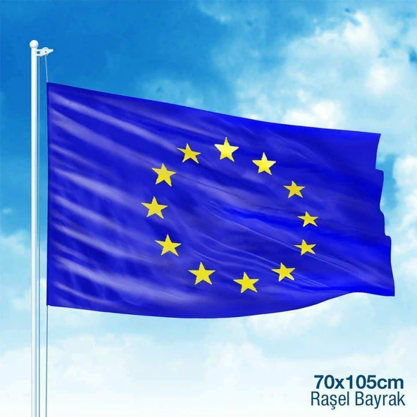 Avrupa Birliği Raşel Kumaş Bayrak -70x105 cm ürün görseli