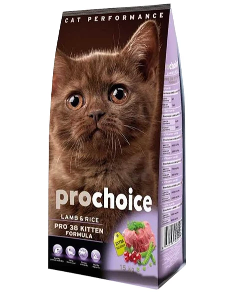 Prochoice Kuzu Etli ve Pirinçli Açık Yavru Kedi Maması 1 Kg ürün görseli