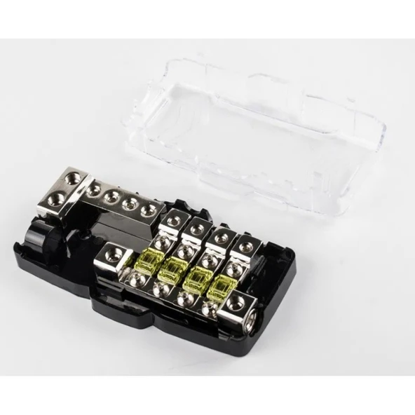 QFH-62 | QLine 4 Çıkışlı Sigortalı Voltaj Dağıtıcı Bloğu - Resim 3