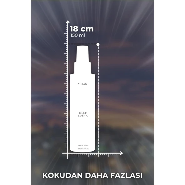 Auran Deep Lusha Parfümlü Kadın Vücut Spreyi Vücut Kokusu Vücut Misti Body Mist Spray 150ml - 3